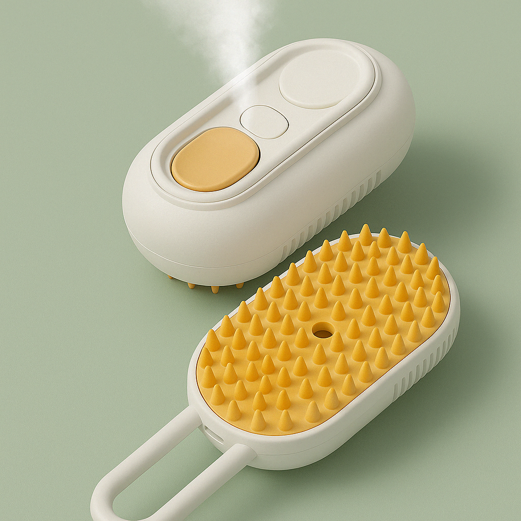 ZenBrush – Brosse Vapeur Rechargeable pour Chat et Chien