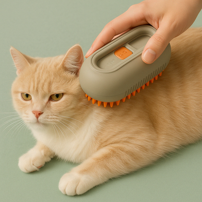 ZenBrush – Brosse Vapeur Rechargeable pour Chat et Chien