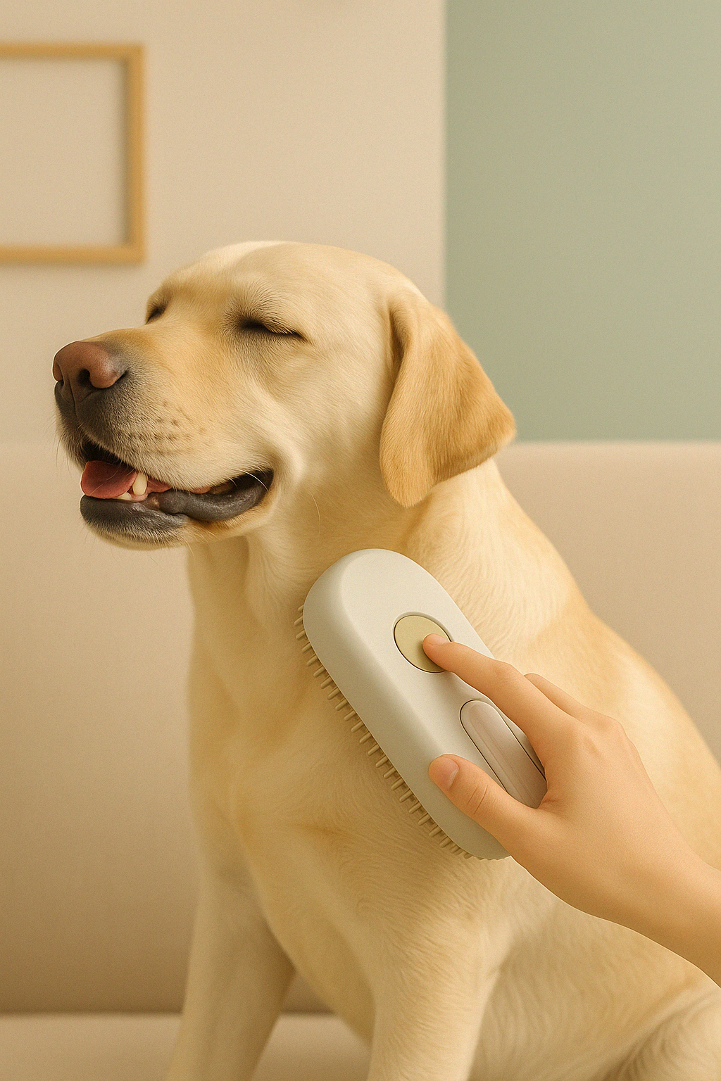 ZenBrush – Brosse Vapeur Rechargeable pour Chat et Chien